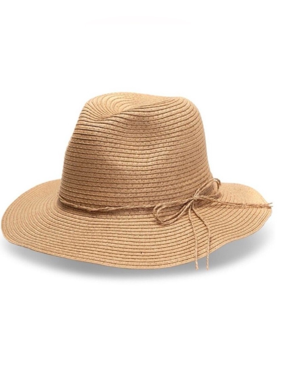 Style & Co Women's Basic Straw Adjustable SPF Panama Sun Hat NWT